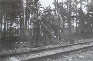 Soome sõdurid kontrollivad raudteed 1943.a.