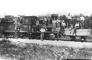 Töörong Sonda-Mustvee raudtee ehitamisel 1925.a.